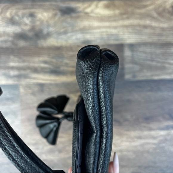 Simply Vera Wang Black Wristlet Clutch with Tassels - Picture 10 of 11